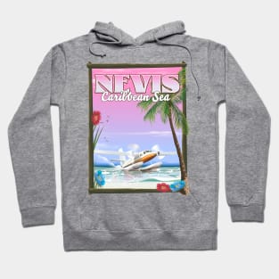 Nevis retro style travel poster Hoodie